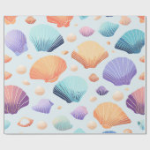 farbenfroh Seashell Geschenkpapier (Flach)
