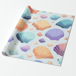 farbenfroh Seashell Geschenkpapier