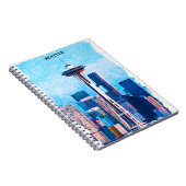 farbenfroh Seattle Washington City Notizblock (Rechte Seite)