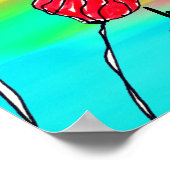 Farbenfroh sei deine eigene Art von schönem Poster (Ecke)