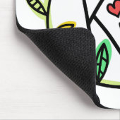 Farbenfroh | Seien Sie freundlich Mousepad (Ecke)