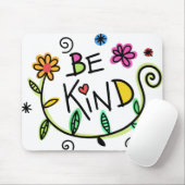 Farbenfroh | Seien Sie freundlich Mousepad (Mit Mouse)