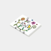 Farbenfroh | Seien Sie freundlich Post-it Klebezettel (angewinkelt)