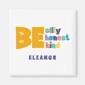 Farbenfroh sein Albern ehrlich liebe Inspiration Magnet (Vorne)