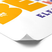 Farbenfroh sein Albern ehrlich liebe Inspiration Poster (Ecke)