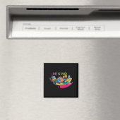 Farbenfroh sein freundliches Abstraktes Wohlbefind Magnet (In Situ (Geschirrspüler))
