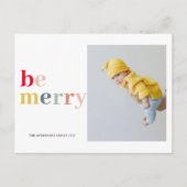 farbenfroh sein, fröhlich und Foto | Happy Holiday Postkarte (Vorderseite)