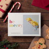 farbenfroh sein, fröhlich und Foto | Happy Holiday Postkarte