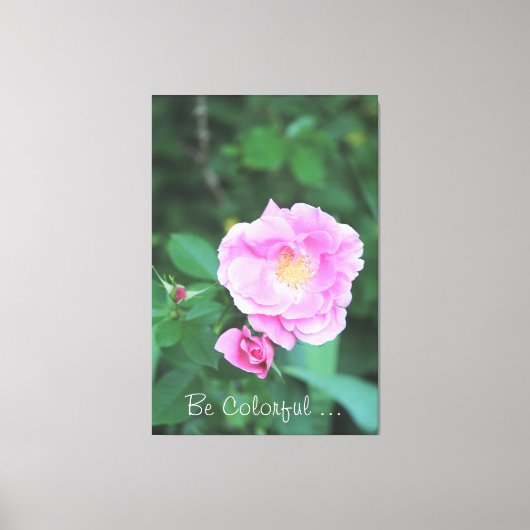 farbenfroh sein leinwanddruck (Vorderseite)