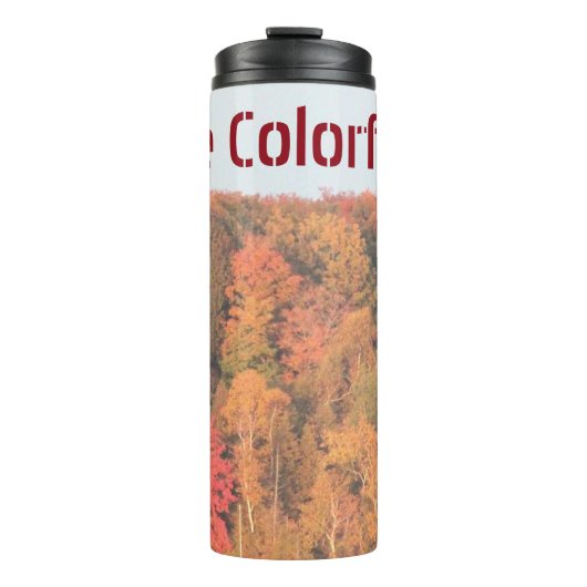 farbenfroh sein thermosbecher (Vorderseite)