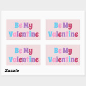 farbenfroh sein, was ich will rechteckiger aufkleber (Blatt)