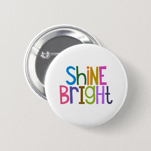 Farbenfroh Shine Bright Button (Vorne & Hinten)