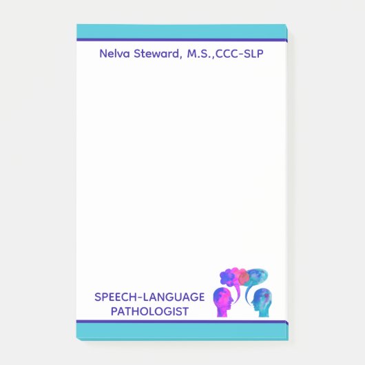 Farbenfroh, Spaß Custom SLP Post it Notes Post-it Klebezettel (Vorderseite)