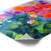 Farbenfroh, stilvoll und trendig Modernes Abstrakt Poster (Ecke)