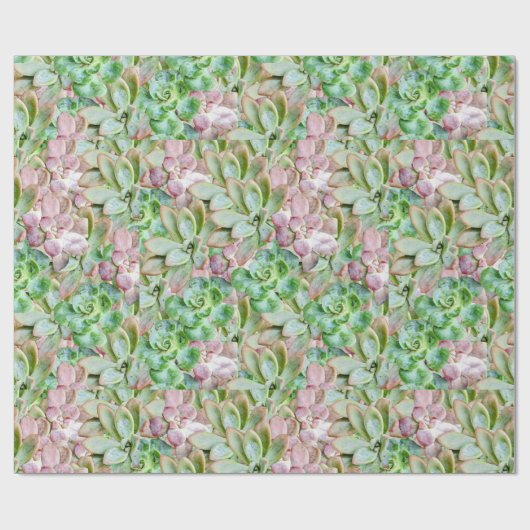 farbenfroh sukkulant geschenkpapier (Flach)