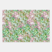 farbenfroh sukkulant geschenkpapier set (Vorderseite)