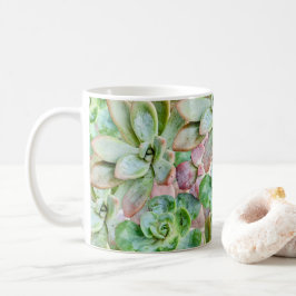 farbenfroh sukkulant kaffeetasse