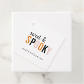 Farbenfroh süß und lecker | Frohe Halloween Geschenkanhänger (Beispiel)