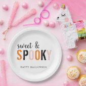 Farbenfroh süß und lecker | Frohe Halloween Pappteller (Party)