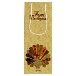 Farbenfroh Thanksgiving Türkei Geschenktüte Für Weinflaschen