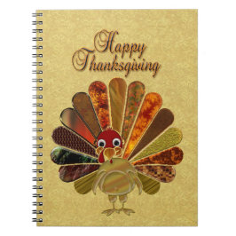 Farbenfroh Thanksgiving Türkei Notizblock