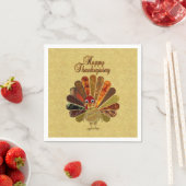 Farbenfroh Thanksgiving Türkei Serviette (Beispiel)