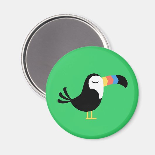 Farbenfroh Toucan Magnet (Vorderseite/Rückseite)