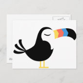 Farbenfroh Toucan Postkarte (Vorne/Hinten)