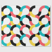 Farbenfroh, trendig, fröhlich, lustig, modern geom geschenkpapier (Flach)