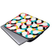 Farbenfroh, trendig, fröhlich, lustig, modern geom laptopschutzhülle (Vorne Knopf)