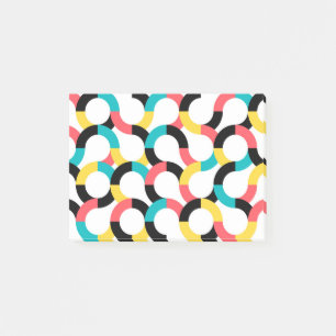 Farbenfroh, trendig, fröhlich, lustig, modern geom post-it klebezettel