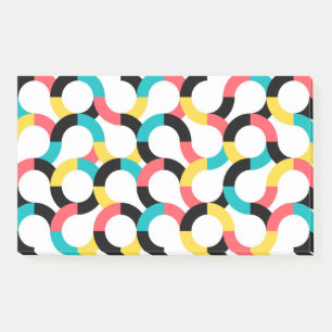 Farbenfroh, trendig, fröhlich, lustig, modern geom post-it klebezettel