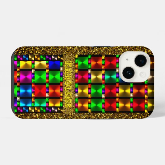 Farbenfroh Trendy Stilvoll iPhone Hülle (Rückseite (Horizontal))