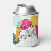 farbenfroh tropisch dosenkühler (Kanne Vorderseite)