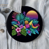 Farbenfroh, tropisch/hawaiisch button (Beispiel)