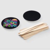 Farbenfroh, tropisch/hawaiisch fächer (Non-assembled)