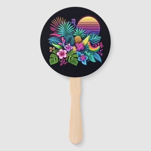 Farbenfroh, tropisch/hawaiisch fächer (Vorderseite)