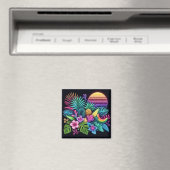 Farbenfroh, tropisch/hawaiisch magnet (In Situ (Geschirrspüler))