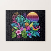 Farbenfroh, tropisch/hawaiisch puzzle (Horizontal)