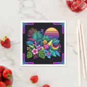 Farbenfroh, tropisch/hawaiisch serviette (Beispiel)