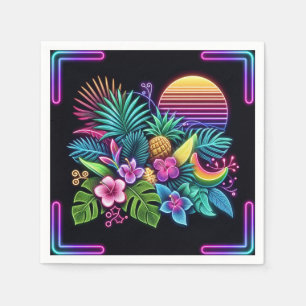 Farbenfroh, tropisch/hawaiisch serviette