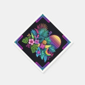 Farbenfroh, tropisch/hawaiisch serviette (Ecke)