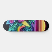Farbenfroh, tropisch/hawaiisch skateboard (Horizontal)