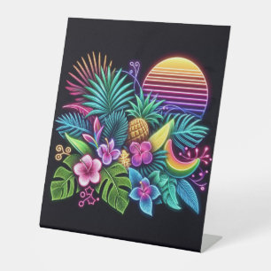 Farbenfroh, tropisch/hawaiisch sockelschild