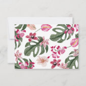 farbenfroh tropisch RSVP karte (Rückseite)