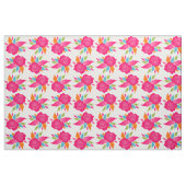 Farbenfroh und elegant rosa Rosenmuster Stoff (Yard (91,4 cm))