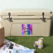 Farbenfroh und groß, ich meine, Sie kauen Aufkleber (Kühler)