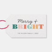 Farbenfroh und hell geschenkanhänger (Rückseite Horizontal)