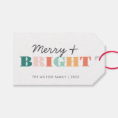 Farbenfroh und hell geschenkanhänger (Vorderseite (Horizontal))