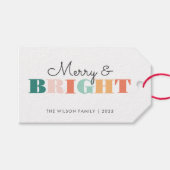 Farbenfroh und hell geschenkanhänger (Vorderseite (Horizontal))